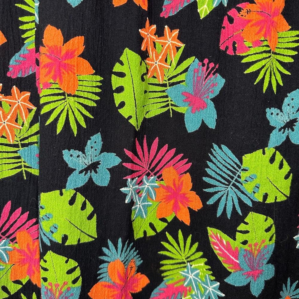 Anthony Richards Vintage Bright Colorful Tropical Floral Resort Vacation Maxi 1X - Picture 2 of 5